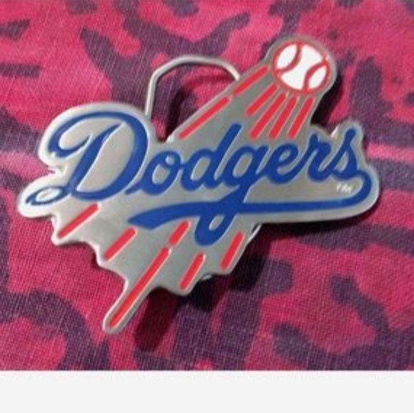 Los Angeles Dodgers baseball metal belt buckle approximately 3.5". - Picture 1 of 1
